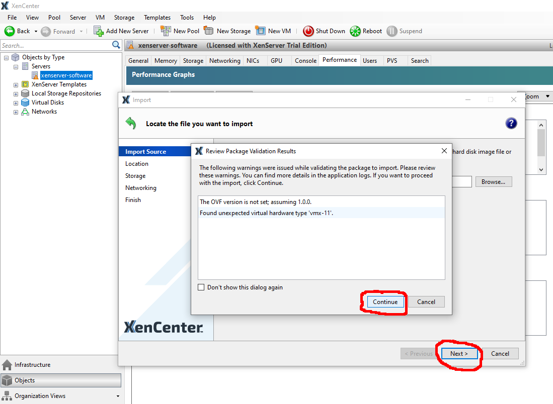 gui-xenserver-ignoring-warning-made4flow-ovf-deploy-mod.png
