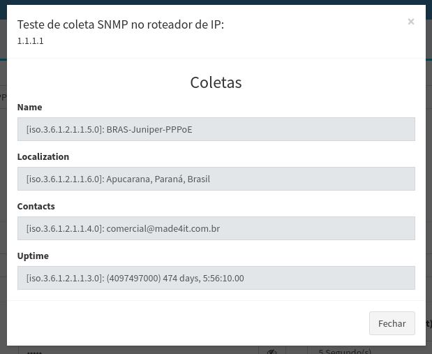 Testar SNMP